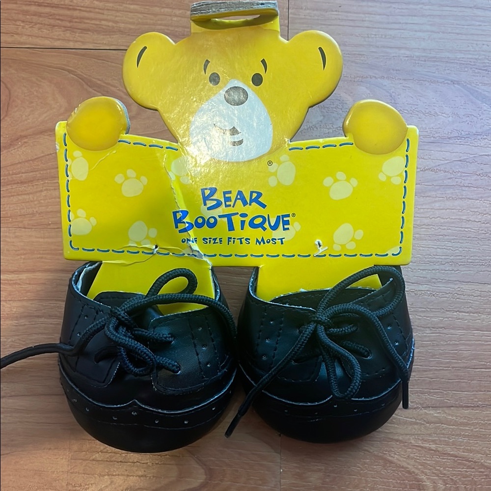 NEW Build-a-Bear Black Bootique Black Dress Shoes